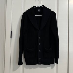 GAP Black Button-Up Cardigan
